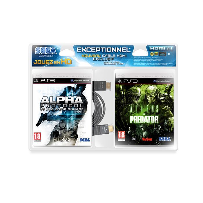 Alien Vs Predator Ps3 Alpha Protocol Ps3 Hdmi Achat Vente Jeu Ps3 Alien Alpha Protocol Hdmi Cdiscount