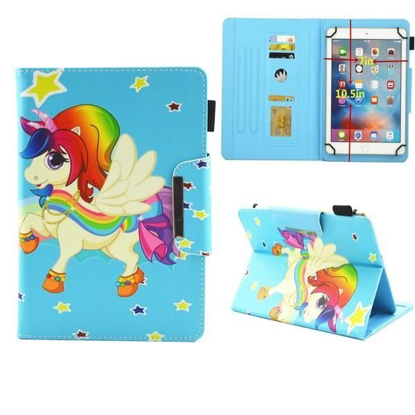 Étui Universel 9.7--10--10.1--10.2- Housse de Protection pour Tablette Apple,Samsung, Huawei, Dell,Star Unicorn