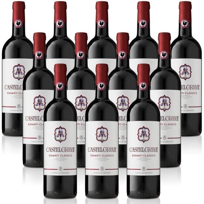 vin rouge italien Chianti Classico DOCG Castelgreve cl. 37,5 Castelli del Grevepesa Castelgreve 12 bouteilles