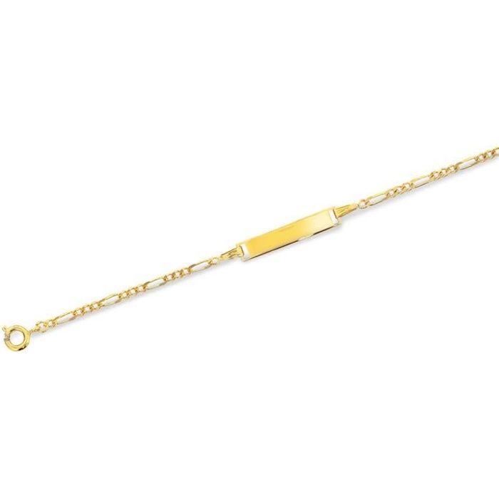 SF Bijoux - Identité plaqué or pour bébé (15 cm) - (402033-15)