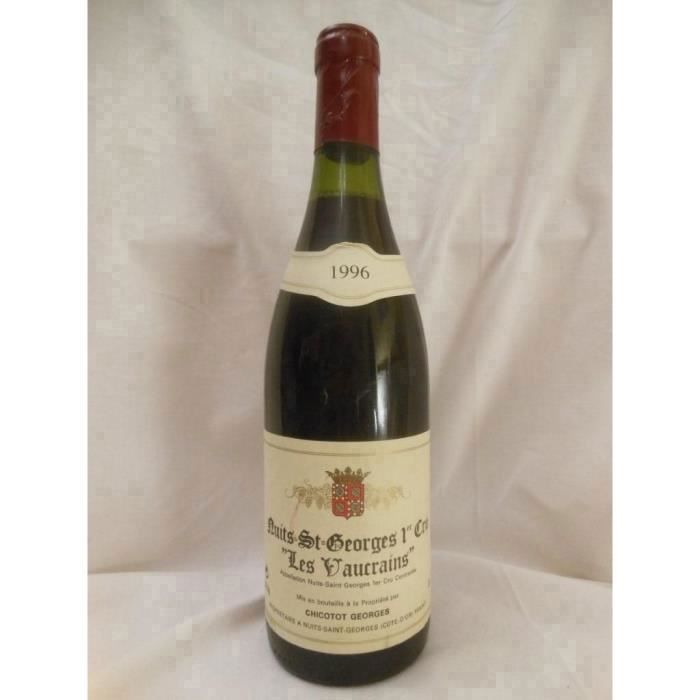 nuits saint-georges chicotot premier cru les vaucrains rouge 1996 - bourgogne france