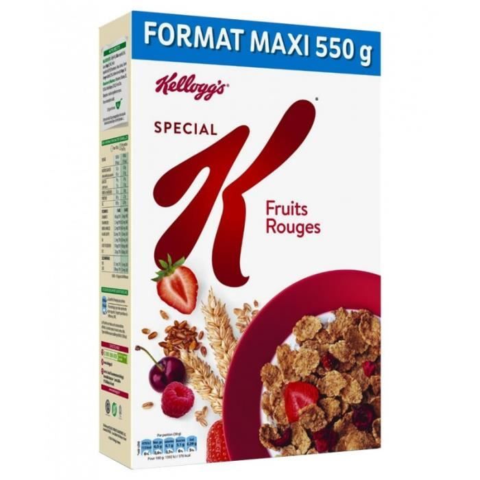 Kellogg’s Spécial K Fruits Rouges 550g (lot de 3)