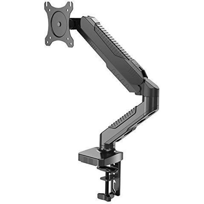 HFTEK Support de Bureau pour écran pc LCD LED de 15--34- VESA de 75 x 75 - 100 x 100, C Clamp Équipé, Ressort à Gaz, Ergonomique