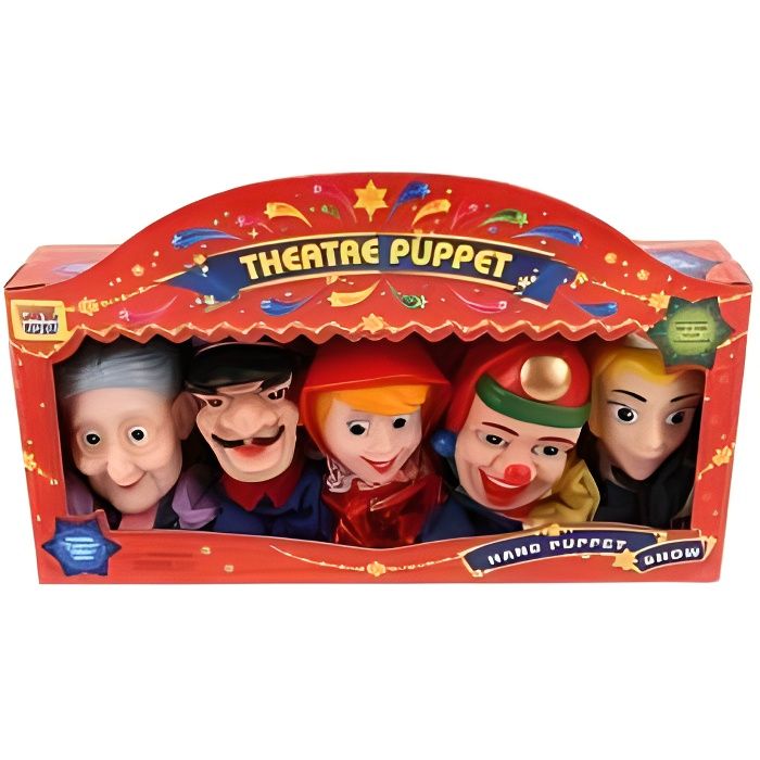 Coffret 5 marionnettes ? main - Theatre - Re.4587006