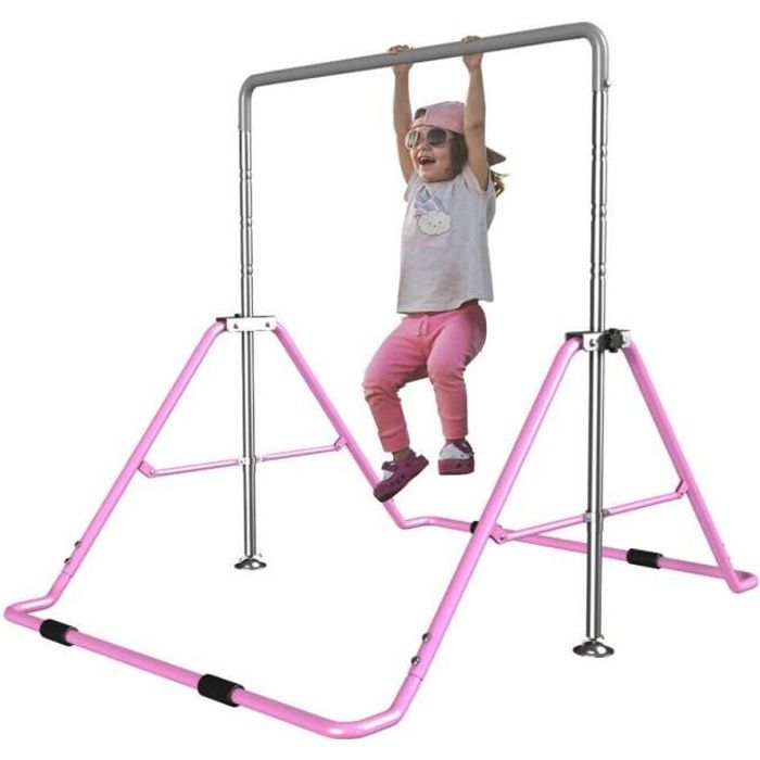 Barres d'Entraînement de Gymnastique pour Enfants Réglables Enfant Gymnastique Pull Up Exercise Stand