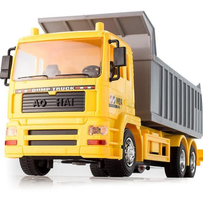 Camion Chantier Télécommandé Sans Fil 8 Canaux Véhicule de Construction Avancé
