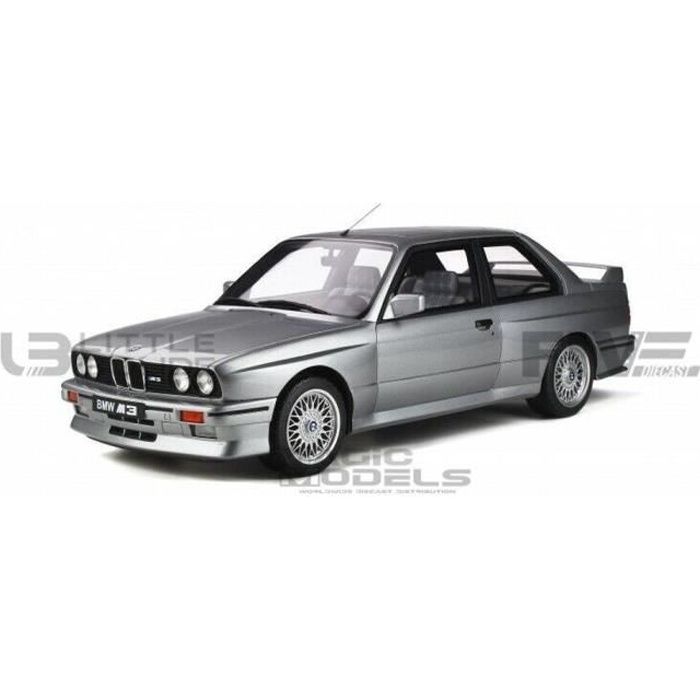 Voiture Miniature de Collection - OTTO MOBILE 1/12 - BMW M3 E30 - 1990 - Salmon Silver - G052