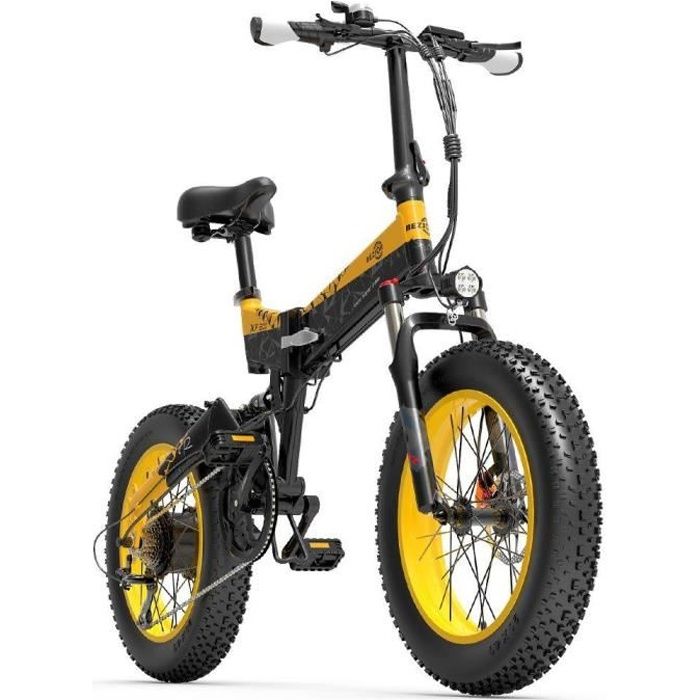 Vélo Électrique 20'' BEZIOR XF200 Moteur 1000W 48V 15Ah Vitesse Max 40km/h Noir Noir-Orange