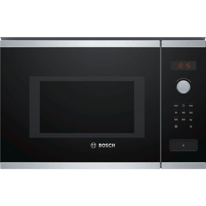 Bosch Serie | 4 BFL553MS0 Four micro-ondes monofonction intégrable 25 litres 900 Watt acier inoxydable