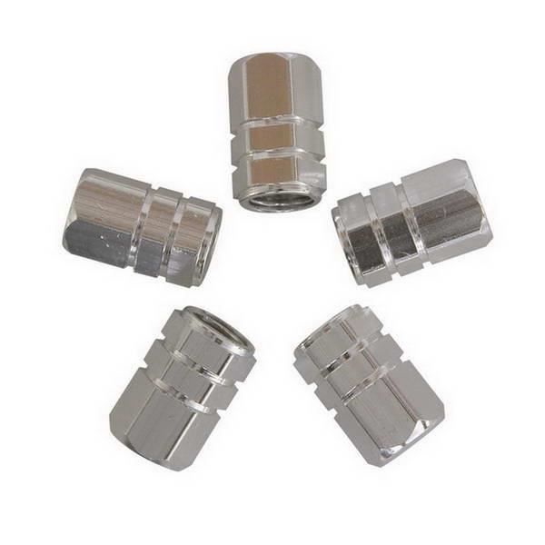 CARPOINT Jeu de 5 Capuchons de valves piston universel - Gris argenté