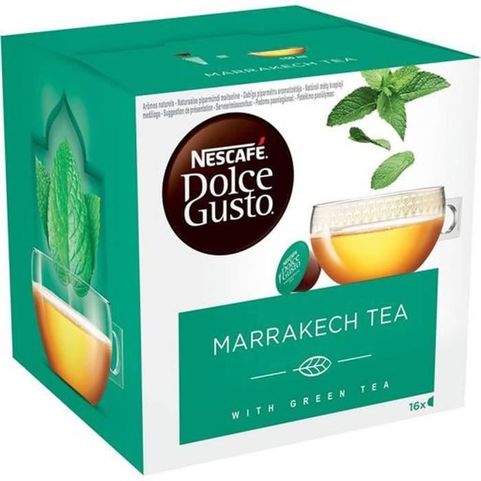 LOT DE 2 - Dolce Gusto : 16 Capsules Marrakech Tea 117 g