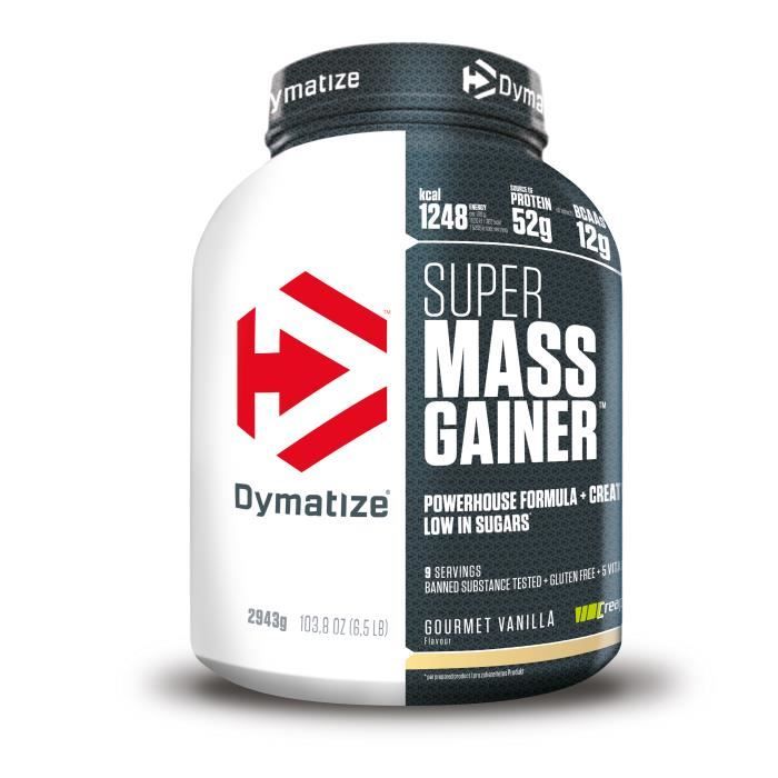 Super gagneur de m 2943g Gourmet Vanille Dymatize Gainers - Prise de Masse