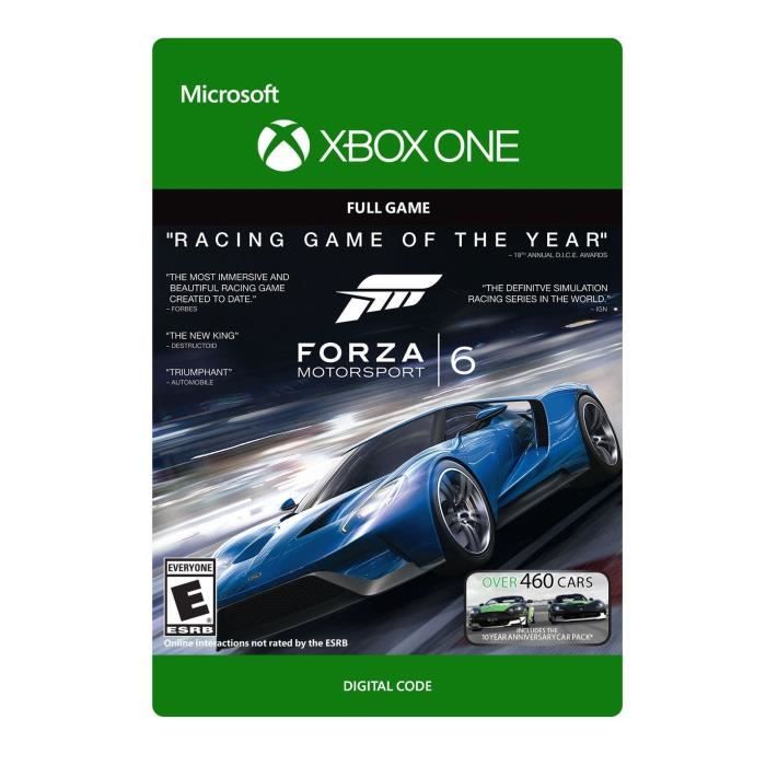 Forza Motorsport 6 Edition Ultimate Jeu Xbox One à télécharger