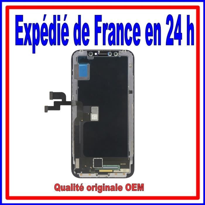 Vitre Tactile + écran LCD iPhone X (10) Qualité originale OEM Noir