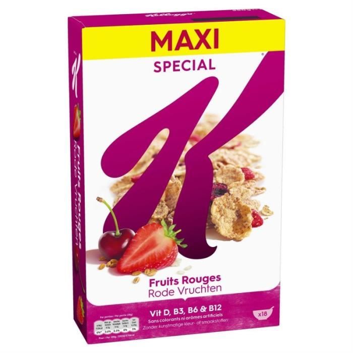KELLOGG'S - Special K Fruits Rouges 550G - Lot De 3