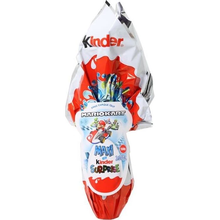 Maxi Kinder Oeuf Surprise Mariokart (lot de 4)