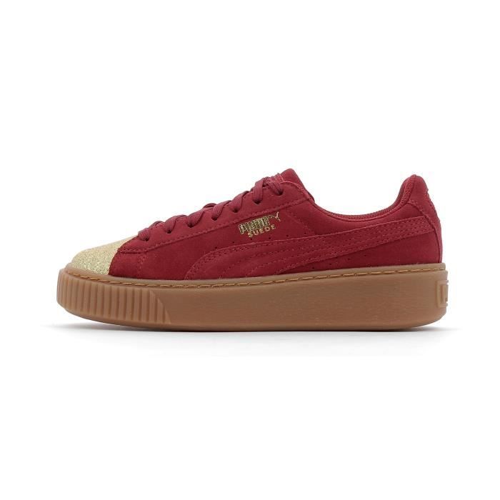 Baskets basses Puma Suede Platform Glam Jr