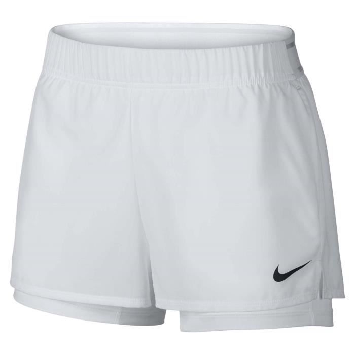 Nike Court Flex Femmes Short tennis blanc