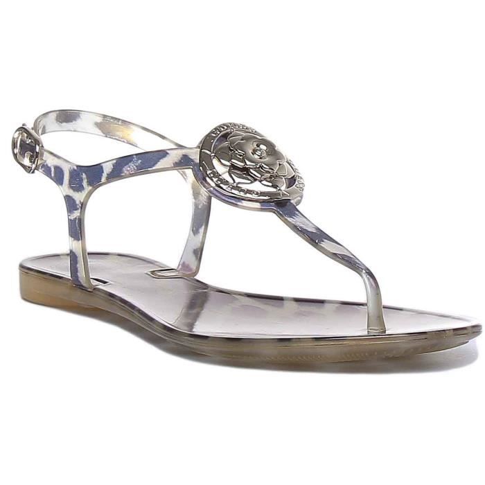 Guess Jazz sandale à lanière en léopard pour femmes