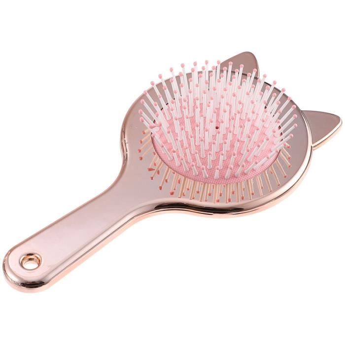 Cat Ears Detangler Hair Brush Peigne de massage du cuir chevelu à coussin d'air brosse manuelle - peigne capillaire