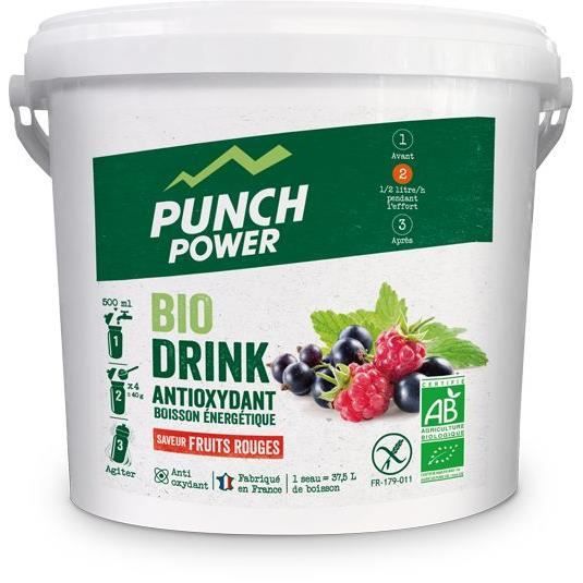 PUNCH POWER Biodrink Fruits rouges antioxydant - Seau 3 kg