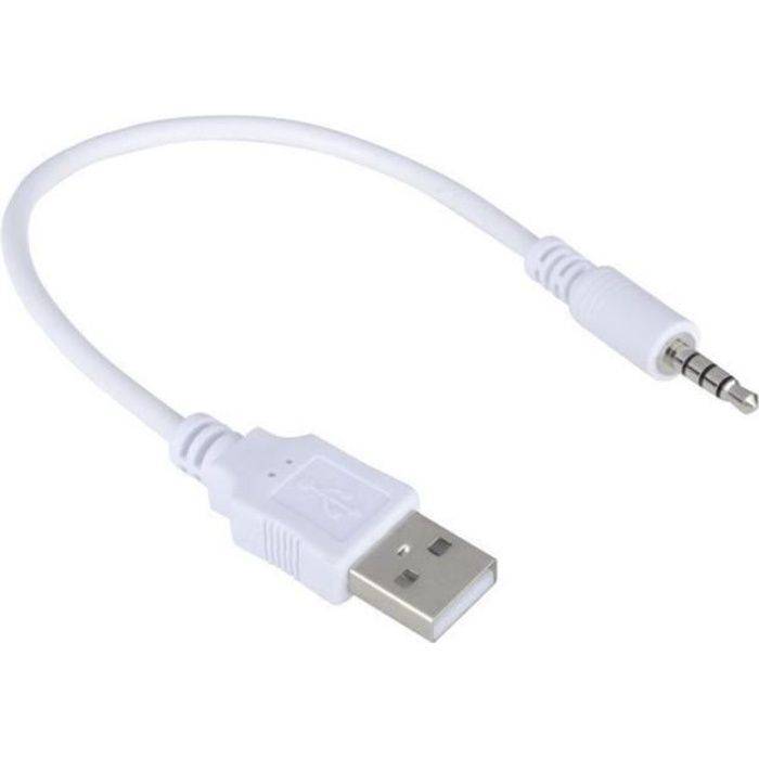 cable data usb jack audio 3.5 synchronisation Ipod Shuffle 1G 2G (génération 1 et 2)