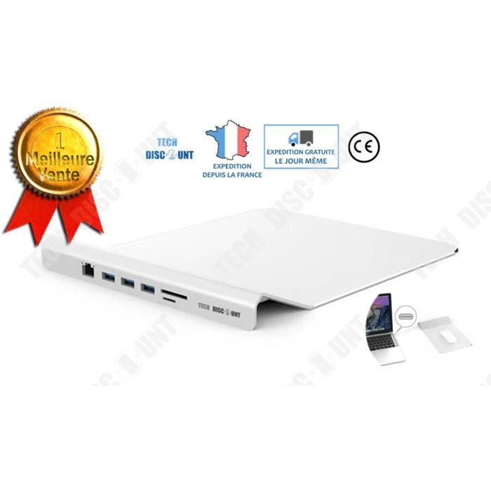 TD® Hub usb 3.0 alimentation externe ethernet 4 ports concentrateur ordinateur portable macbook samsung commutateur transfert donnée