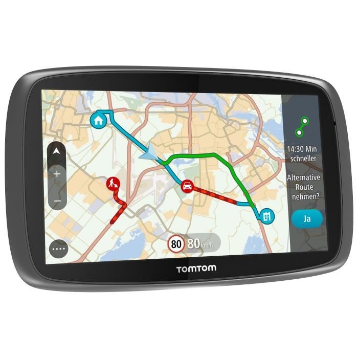 TomTom GO 610 Fixé 6- Écran tactile 300g Noir, Argent - Navigateurs (Monde, 800 x 480 pixels, Flash, MicroSD) (Import Allemagne)
