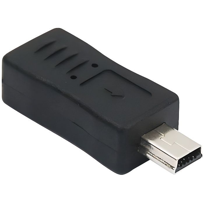 TRIXES Adaptateur mini USB mâle vers micro USB femelle