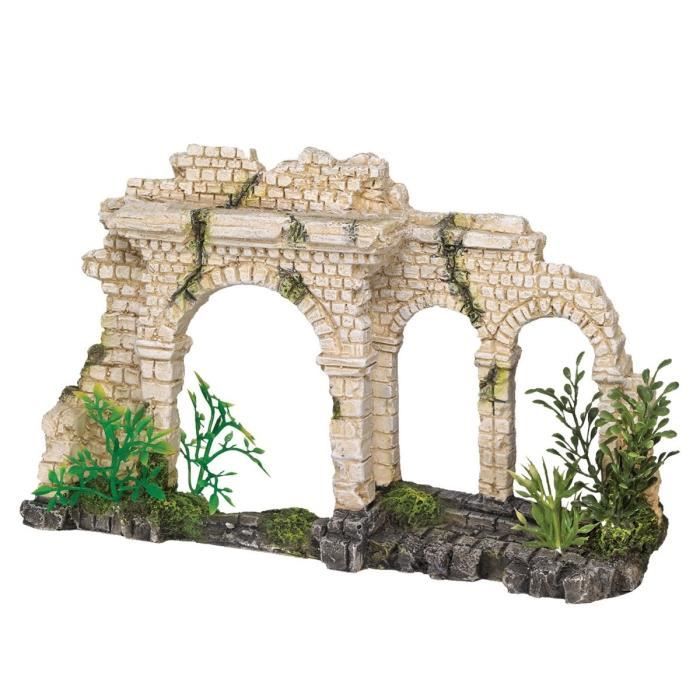 VADIGRAN Aqua Deco Porte à trois arches - 25 x 6,5 x 15 cm