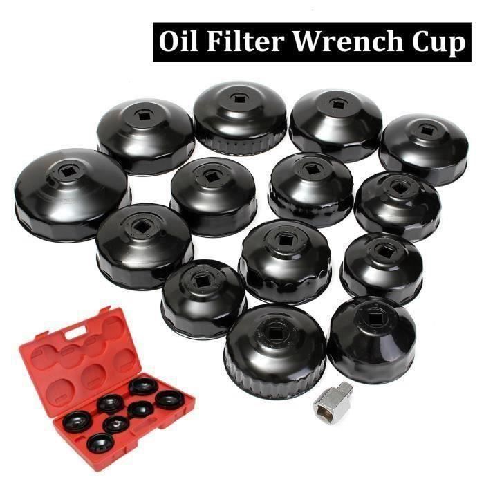 LCG37378-Kit 14pcs Clé à Cloche Filtre Huile Voiture Outil Aa45806