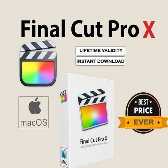 Final Cut Pro X Licence Illimitée pour MacOS - Envoi Instantané ...