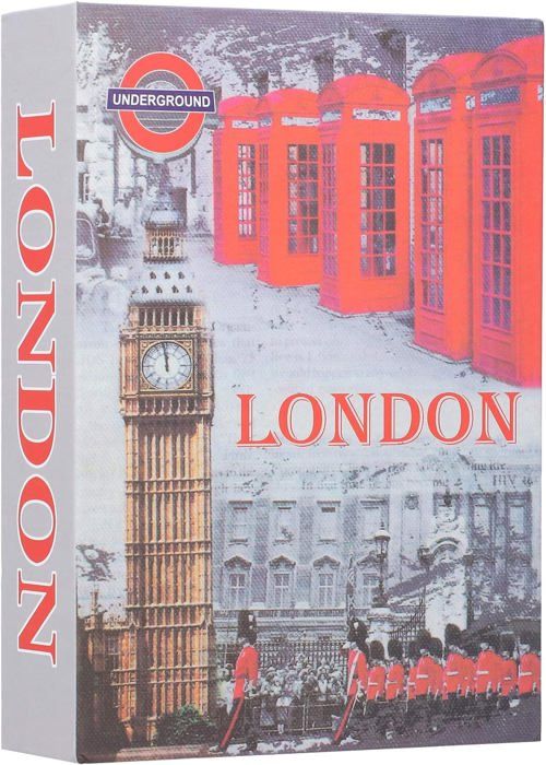 Coffre-fort Livre Caché - Cachette Secrète Pour Argent Et Bijoux - 22x15cm Avec 2 Clés - London Design