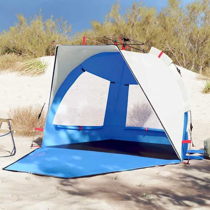 vidaXL Tente de plage 2 personnes libération rapide imperméable tente tente de jardin abri dextérieur tente de camping 4005308