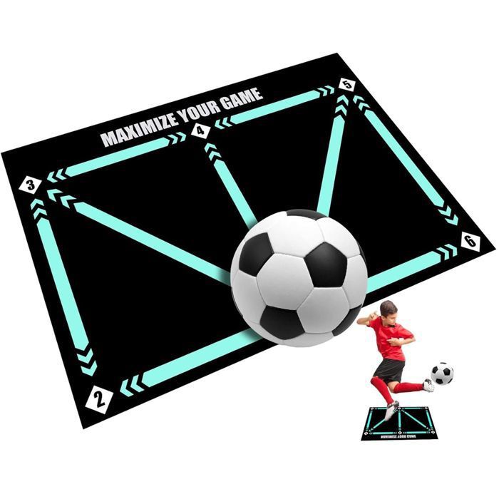 Tapis D’entraînement De Football Demiawaking – Antidérapant, Pour Dribbles, Contrôle De Balle, Mouvements Latéraux – Solo, Push & Pull En L – Cadeau Pour Enfants