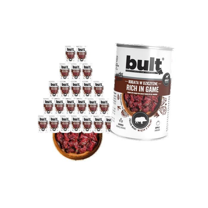 BULT Riche en gibier - nourriture humide pour chien - 24x400g