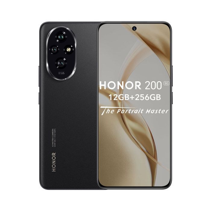 Smartphone HONOR 200 5G 12Go Écran 6.7” AMOLED 5200mAh Charge rapide