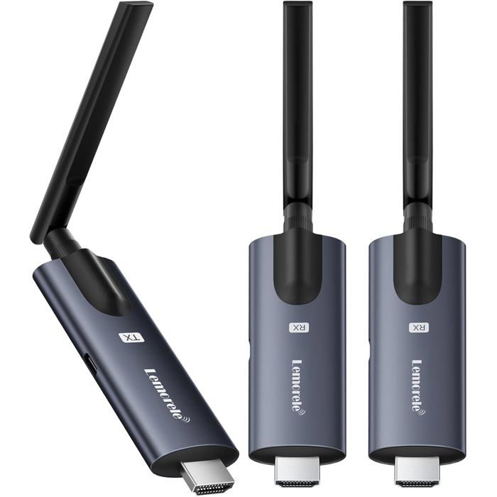 Transmetteur HDMI sans Fil Lemorele avec 2 Récepteurs 1080P Diffusion Vidéo