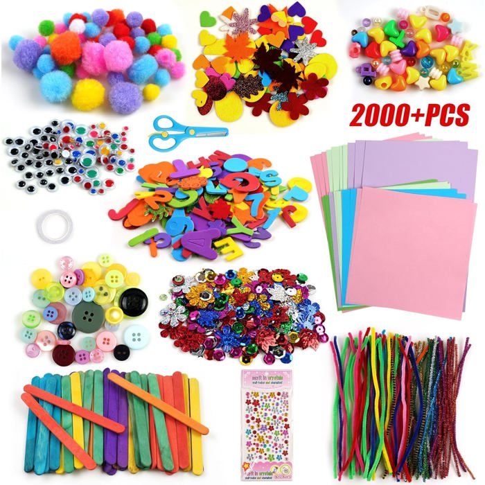 Coffret de bricolage créatif - 2 000 pièces - Kit de bricolage pour Enfants Coffret de bricolage créatif - 2 000 pièces - Kit de bricolage pour Enfants