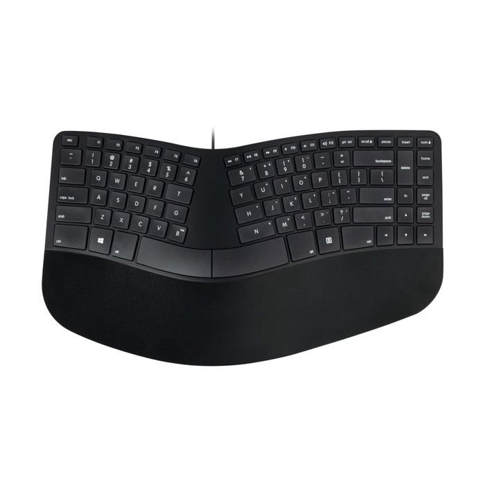 Clavier ergonomique rechargeable Matias FK413D Design ergonomique sculpté Repose poignet amélioré - vue 2