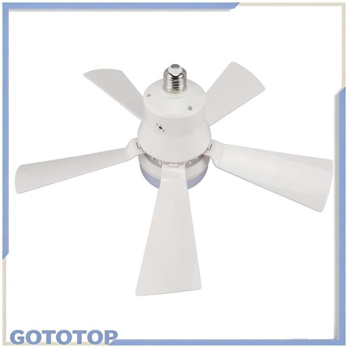 GOTOTOP lumière de prise avec ventilateur Lumière de ventilateur de plafond 3000K à 6500K luminosité linge plafonnier