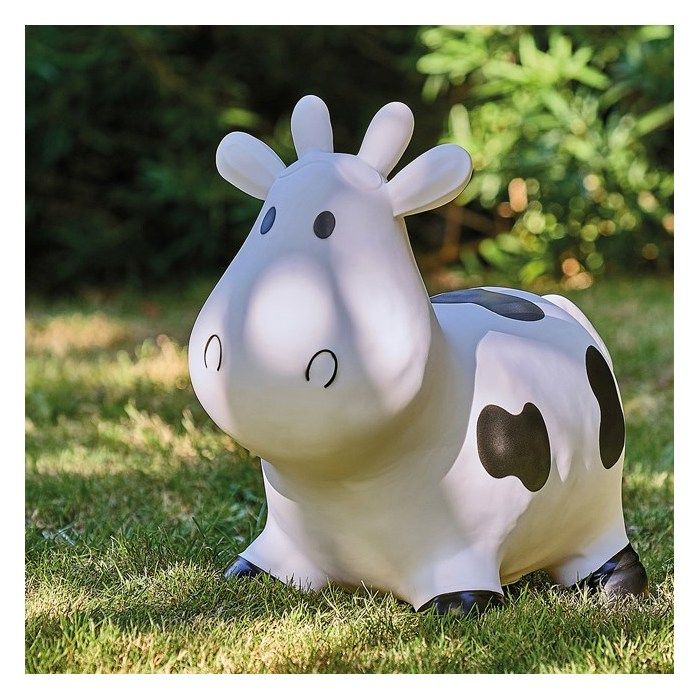 Jeux à roues et sauteurs - Nature & Découvertes : Ballon sauteur vache Rosalie - Blanc