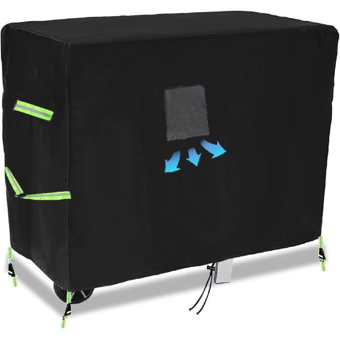 Housse Chariot Plancha 100×60×90 cm Bâche Imperméable avec Élastique de Serrage