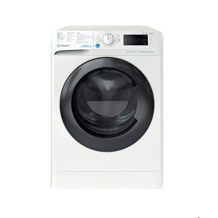 Lave-Linge Séchant Indesit BDE96435WKVFR – 1400 tr/min, 17 Programmes