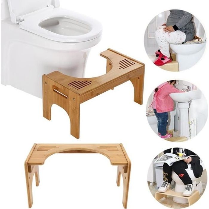 Tabouret Toilette Tabouret De Toilette Physiologique - En Bois