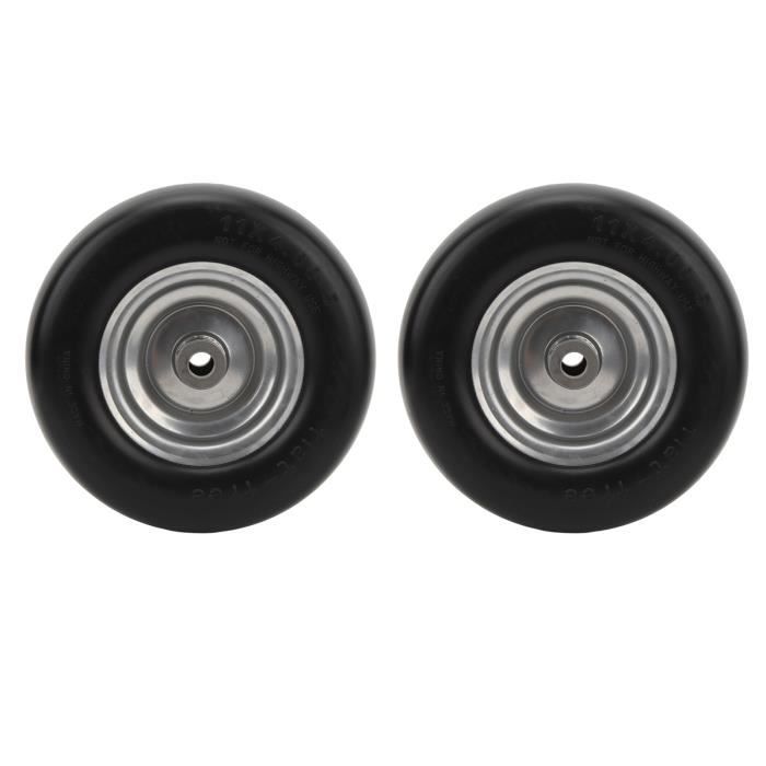 Lot De 2 Chambres à Air 3.50/4.00-6 - Valve TR-87 Courbée - Pour Tondeuse, Brouette, Remorque