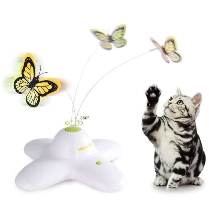 Jouet Papillon Electrique Rotating Chat Jouet Pour Chat Avec Deux Papillons De Remplacement Flashing Interactive Cat Toy Cdiscount Jouet Papillon Electrique Rotating Chat Jouet Pour Chat Avec Deux Papillons De Remplacement Flashing Interactive Cat Toy Cdiscount