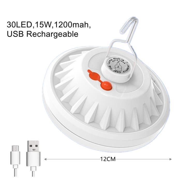 Lanterne rechargeable par USB, Lanterne de camping solaire LED portable
