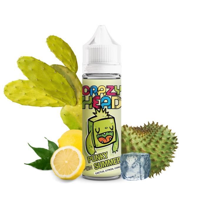 E-liquide cactus citron corossol frais Punky Summer 50ml - Crazy Head. +  goodies Born To Vape