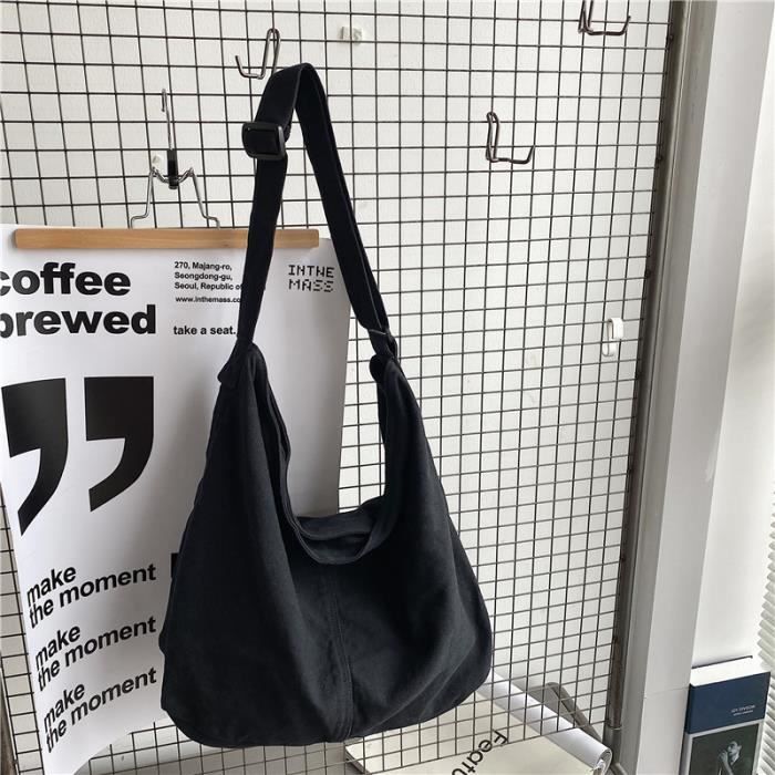 Sac tissu shop noir